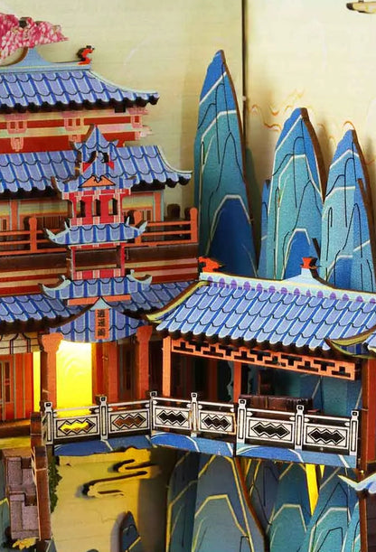 Misty Peaks Pavilion Book Nook Kit