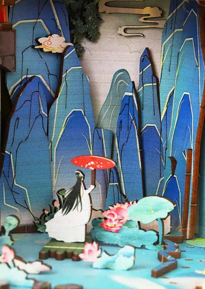 Misty Peaks Pavilion Book Nook Kit